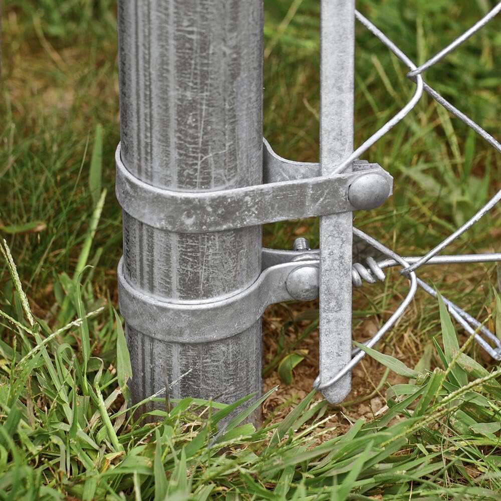 Galvanized Steel Chain Link Tension Band, Durable Steel Chain Link Fence Hard...