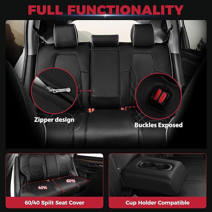 FREESOO CRV Seat Covers Full Set,