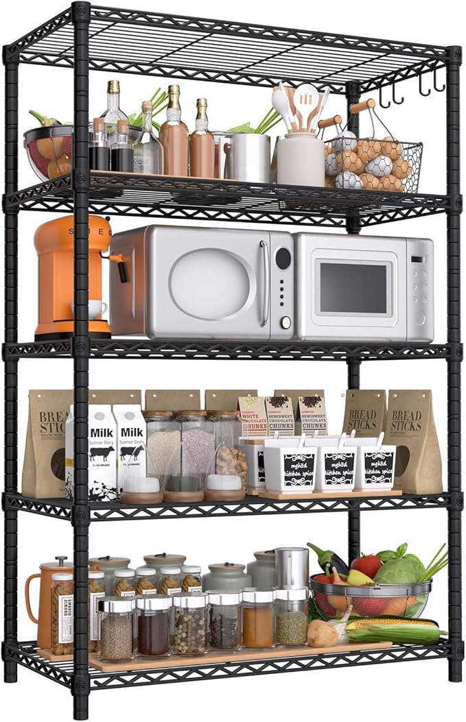 PrimeZone Wire Metal Storage Shelves