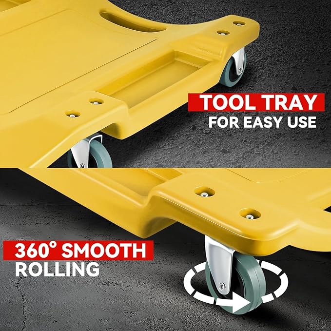 Auto Dynasty 40 Inches Mechanic Creeper, Automotive Garage Repair Low Profile