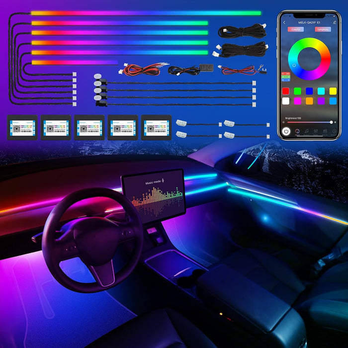 Dreamcolor Acrylic Interior Car LED Strip Light