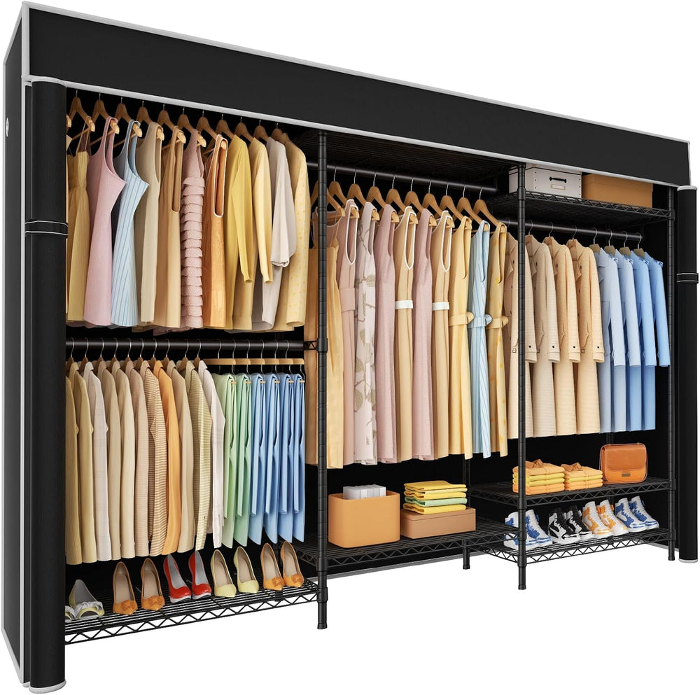 Ulif E13C Pro Heavy Duty Closet Organizer System,Freestanding Clothing Racks ...