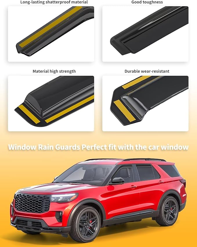 in-Channel Window Rain Guards Fit
