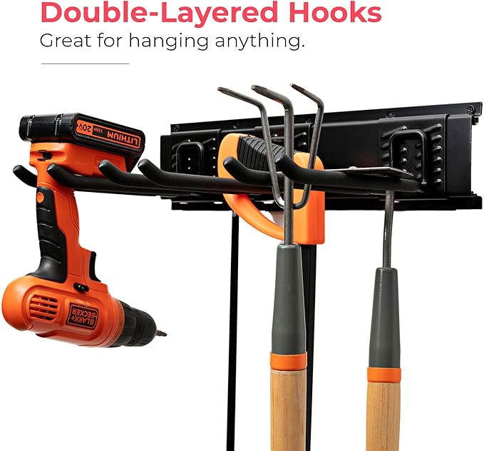 Heavy-Duty Garage Wall Storage System | Wall Mounted Tool Organizer Rack