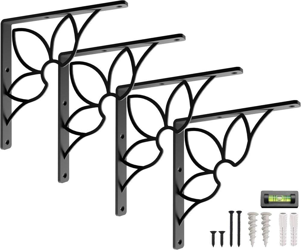 L Brackets for Shelves By Balin Designs for 8 inch -10 Flower Style Shelves –...