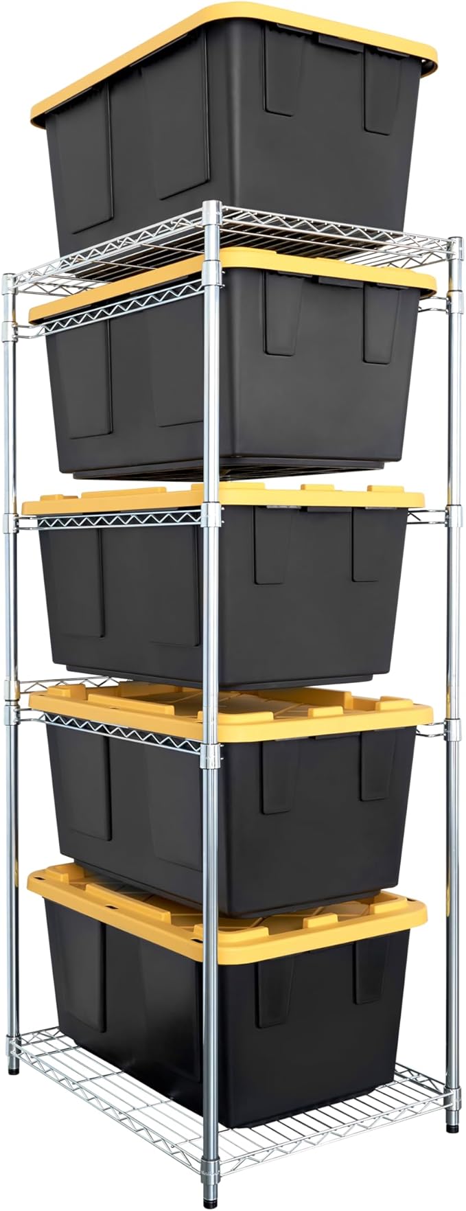 SafeRacks 5-Tier Steel Tote Rack WS-BR27