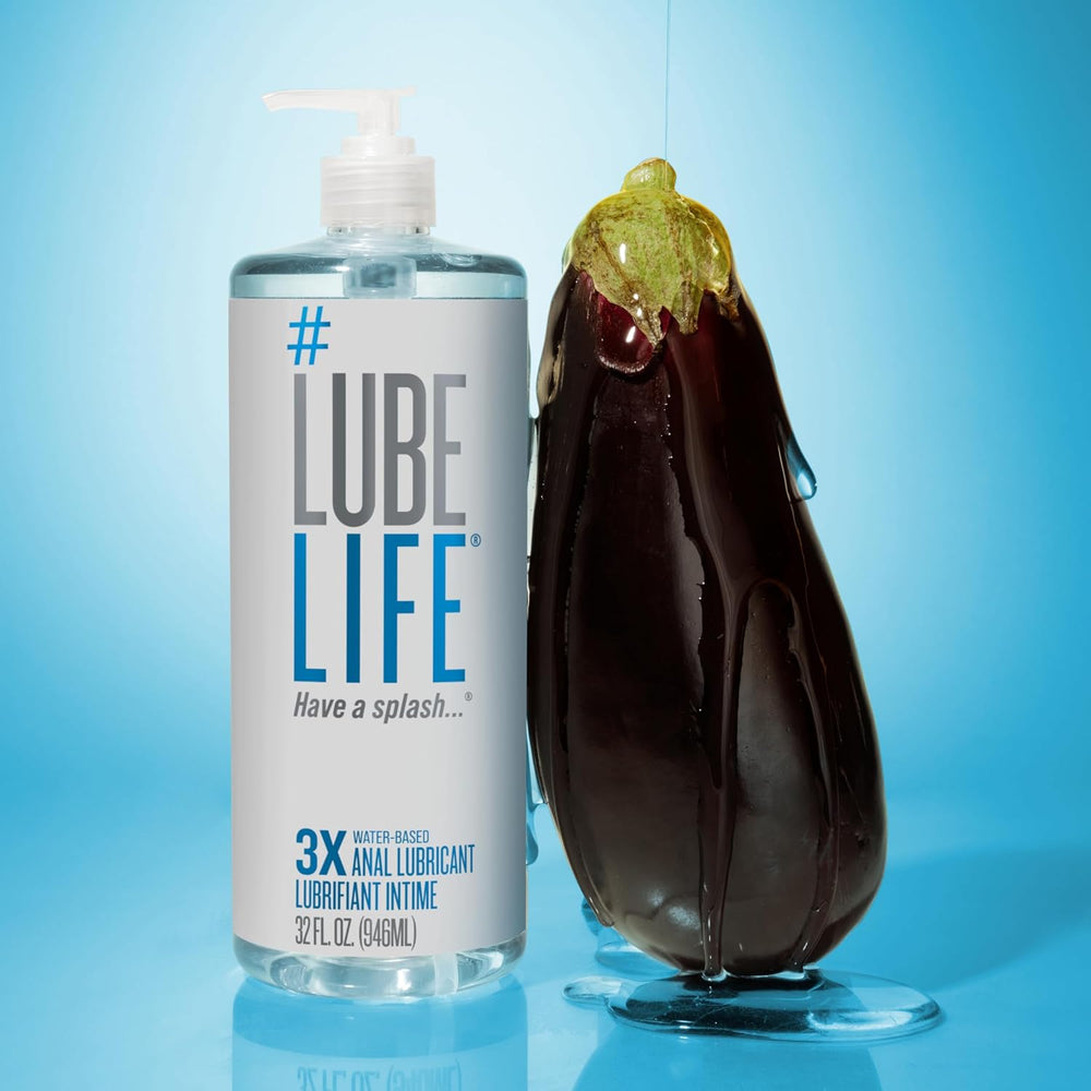 LUBELIFE 3X Anal Lubricant, Thicker Water-Based lube for Men Women 32 Fl Oz