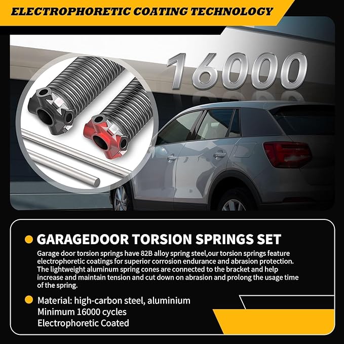 Pair of 2"Garage Door Torsion Springs Set