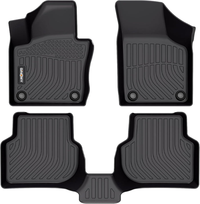 GINOWY-Floor Mats for Volkswagen VW Jetta 2012-2018 丨TPE All Weather Car Mat