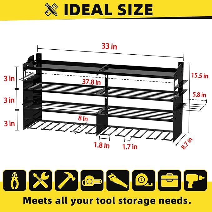 Power Tool Organizer Wall Mount
