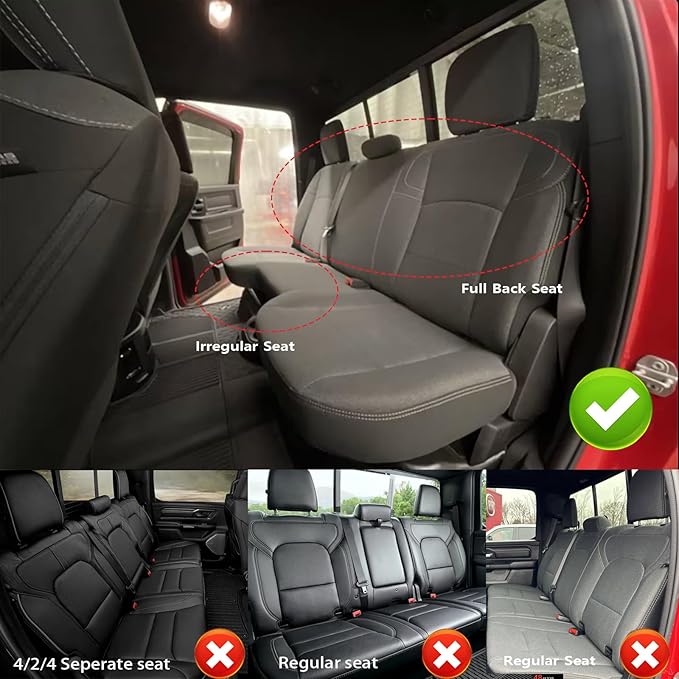 AOMSAZTO Seat Covers for Ram 2500: 2019 2020 2021 2022 2023 2024 2025 Custom