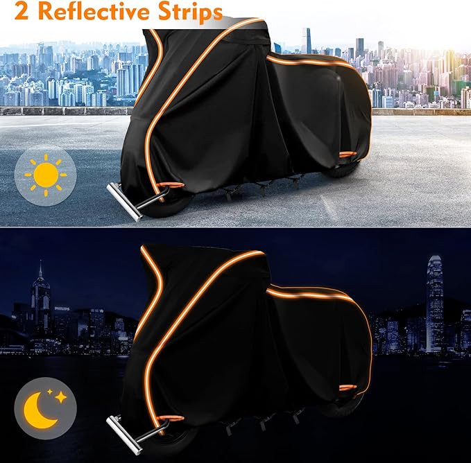 Waterproof Motorcycle Cover for Vespa GTV, Vespa GTS, Outdoor 420D Bike Cover