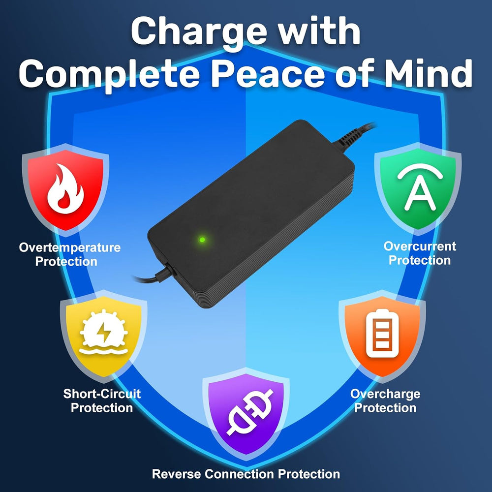 UL Certified Upgraded Fast Charging 3-Pin 48V 3A Battery Charger for Q20 Rids...