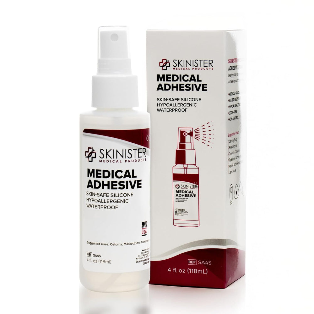 Medical Adhesive Spray | Silicone Skin Glue for Ostomy Bags, Breast Forms, Co...