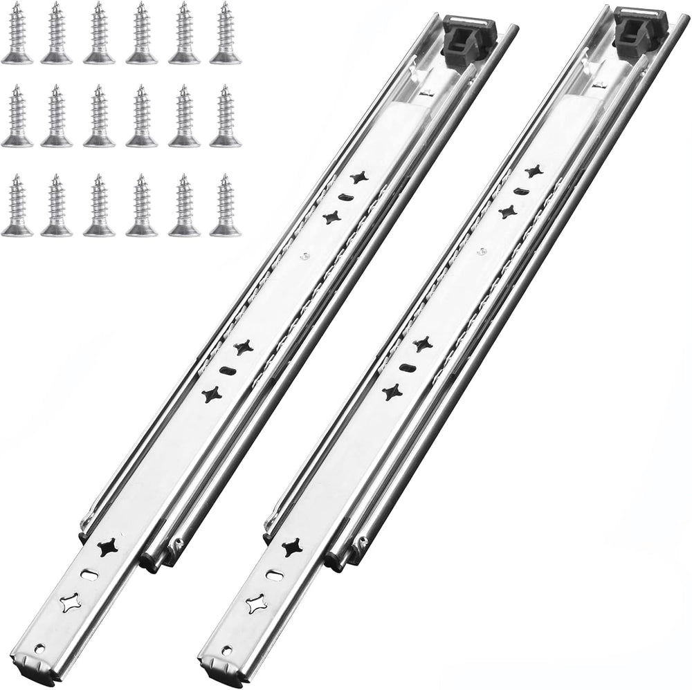 1 Pair 34 Inch 260 Lb Capacity Heavy Duty Drawer Slides(with Stainless Screws...