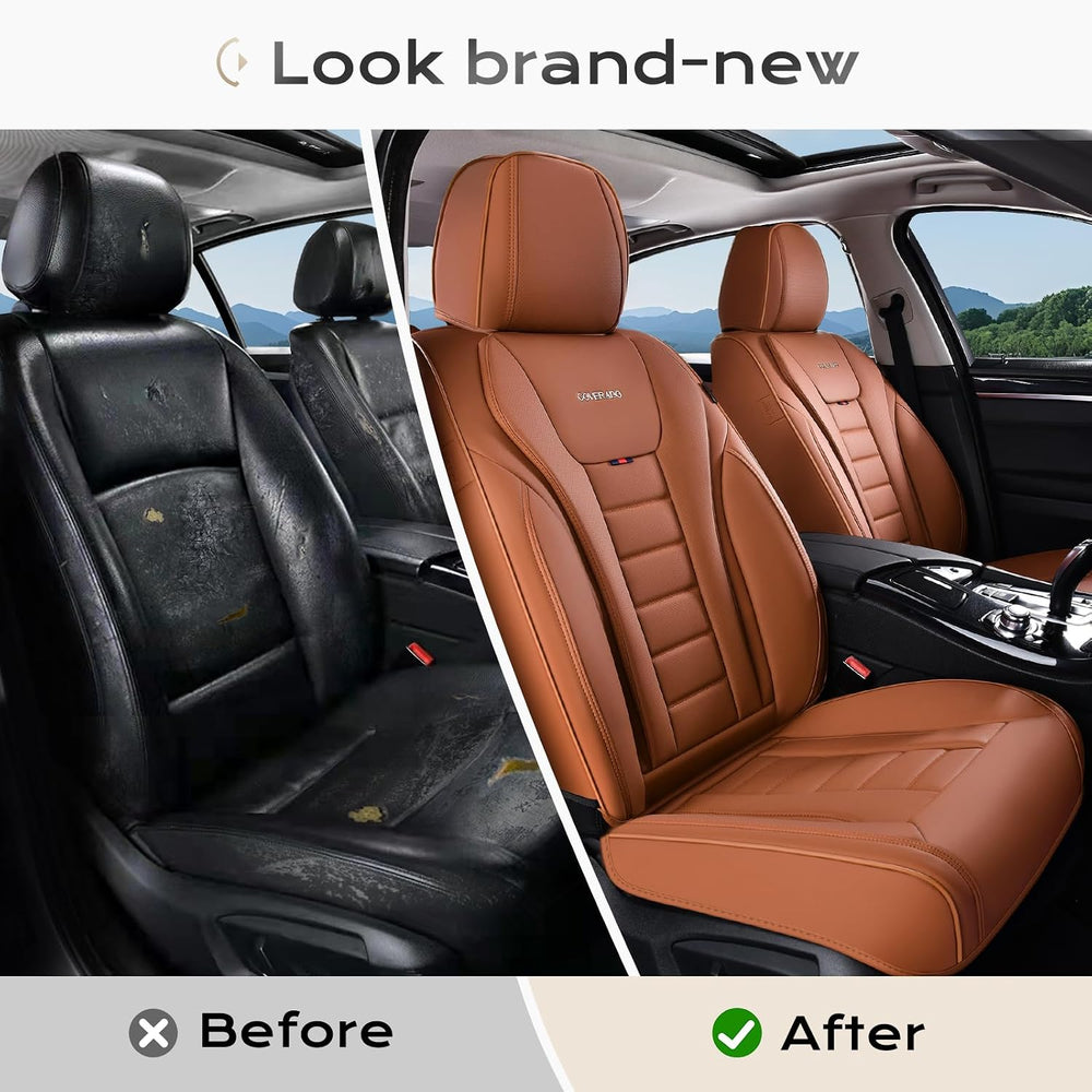 Coverado Car Seat Covers Full Set, Seat Covers for Cars, Front Seat Covers an...