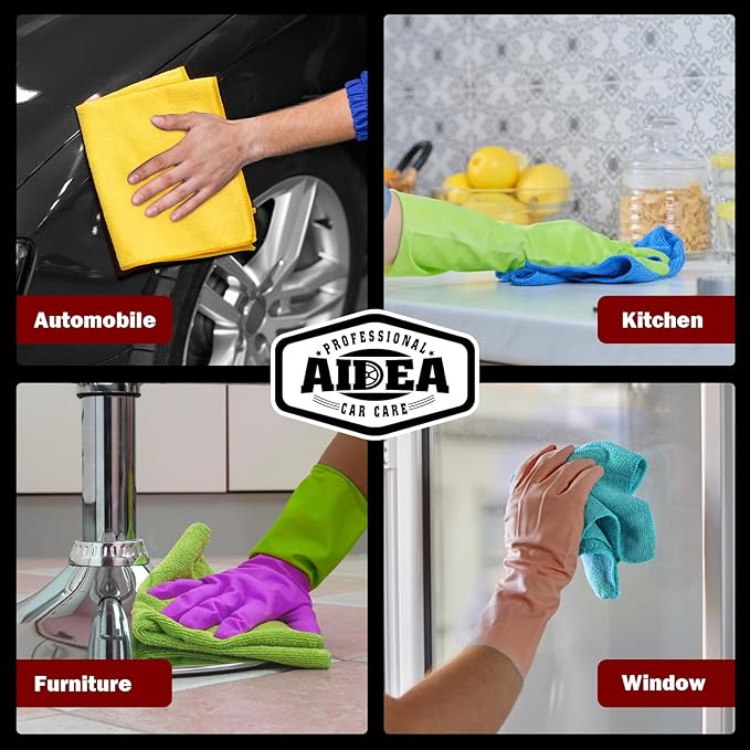 AIDEA Microfiber Cleaning Cloth, Microfiber Towels (150PK)