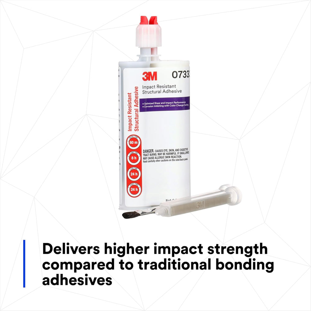 3M Impact Resistant Structural Adhesive, 07333, Two-Part Epoxy, True Automoti...