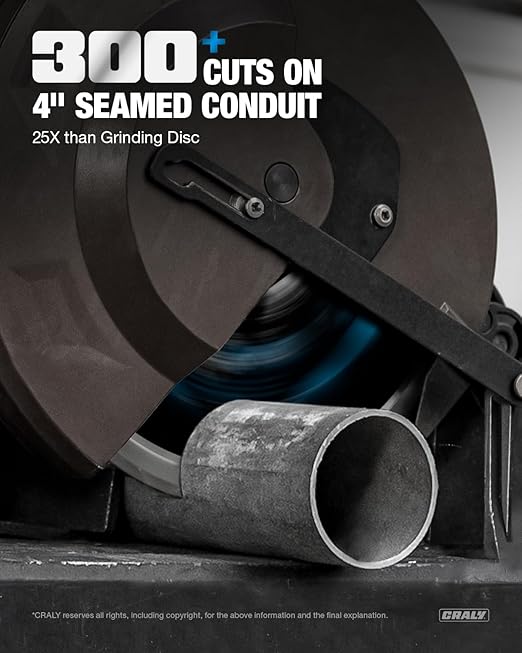 CRALY 12 Inch 60 Teeth Steel and Ferrous Metal Cutting Circular Saw Blade