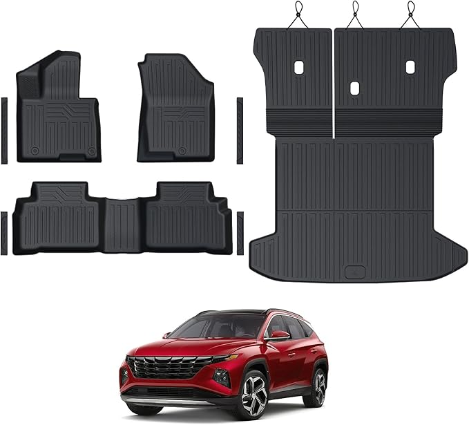 Floor Mats Set for 2022-2025 Hyundai Tucson Gas, Full Coverage All Weather