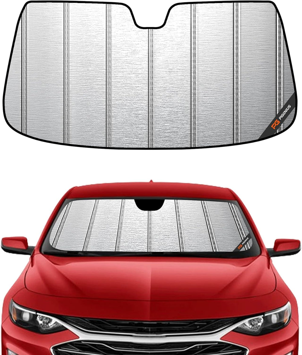 Pigenius Windshield Sunshade for Chevy Malibu 2016-2025 (9th Gen), Metallic S...