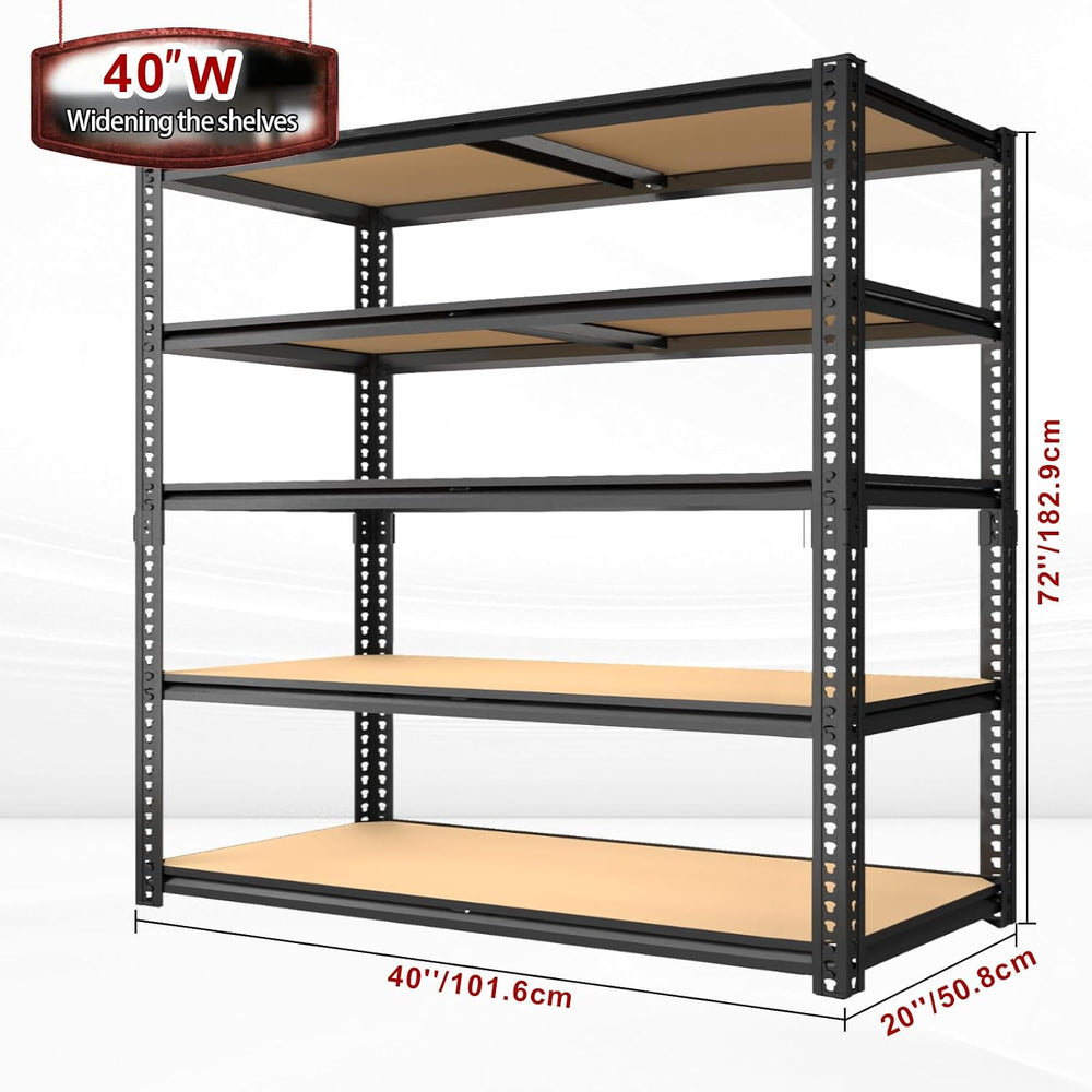 Garage Racks for Storage,5-Tier Adjustable Garage Shelving Storage Shelves,24...