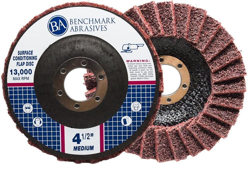 Benchmark Abrasives 4-1/2" x 7/8" Surface Conditioning Type 27 Flap...