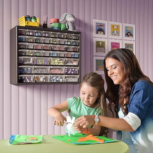 Akro-Mils 44-Drawer Plastic Drawer Storage Cabinet (Pack of 2)