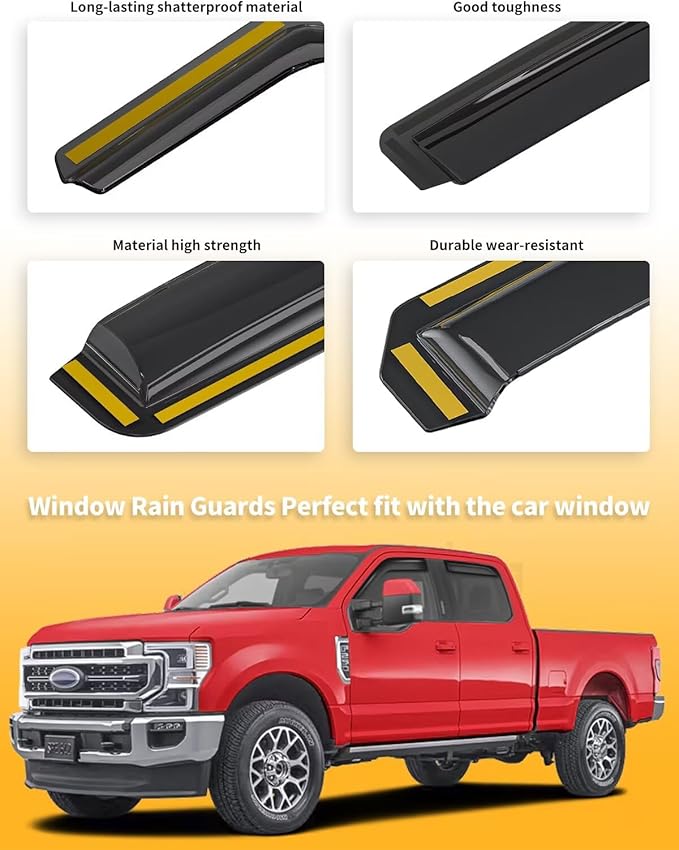 in-Channel Window Rain Guards Fit