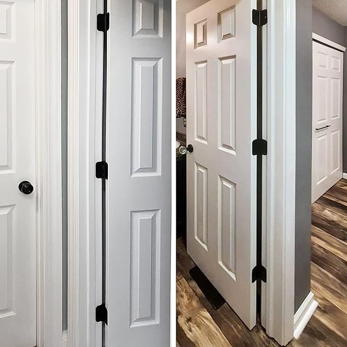 48 Pack Rounded Matte Black Door Hinges 3.5 Inch 5/8" Radius