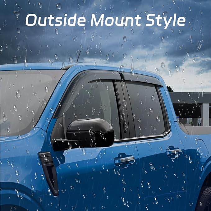 4 PCS Rain Guards Fit for 1999-2016 Ford F250 F350 F450 F550 SuperCrew Super