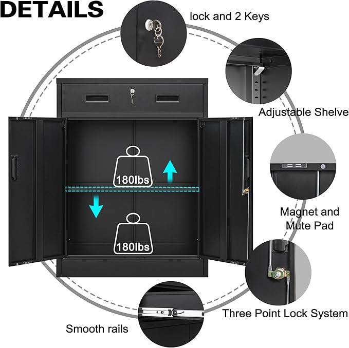 Metal Storage Cabinet, Locking Cabinet