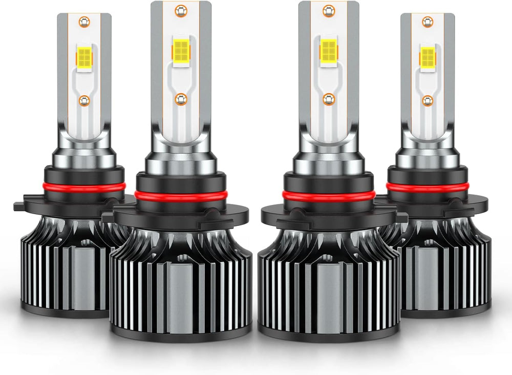 for Honda Civic Sedan 2004-2015 High Low Beam, White Light Bulbs, Pack of 4