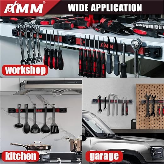 AMM 8PCS Magnetic Tool Holder Strip, Tool Magnet Bar