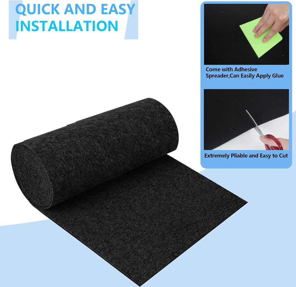 Boat Trailer Bunk Carpet, 13ft X 24inch Wide Marine Carpet for Boats Replacem...
