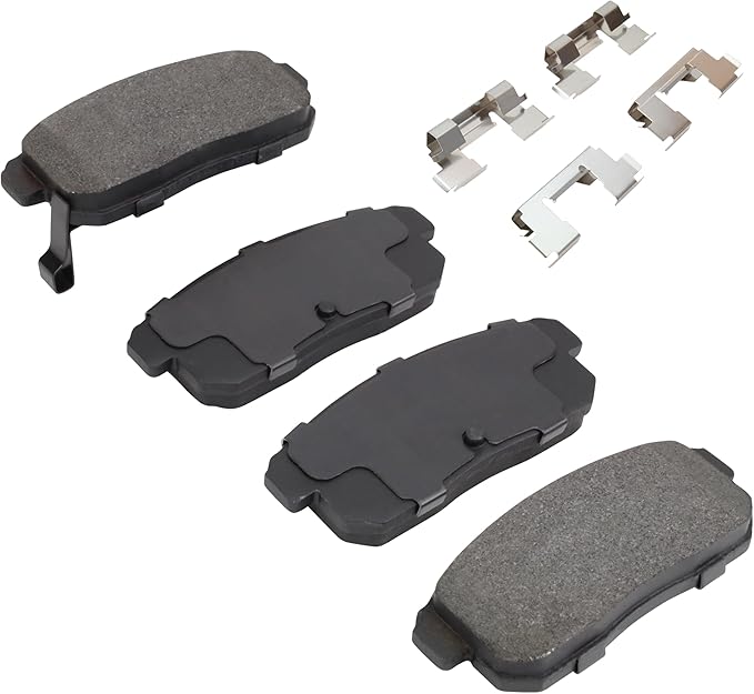 Premium Semi-Metallic Rear Brake Pads Compatible