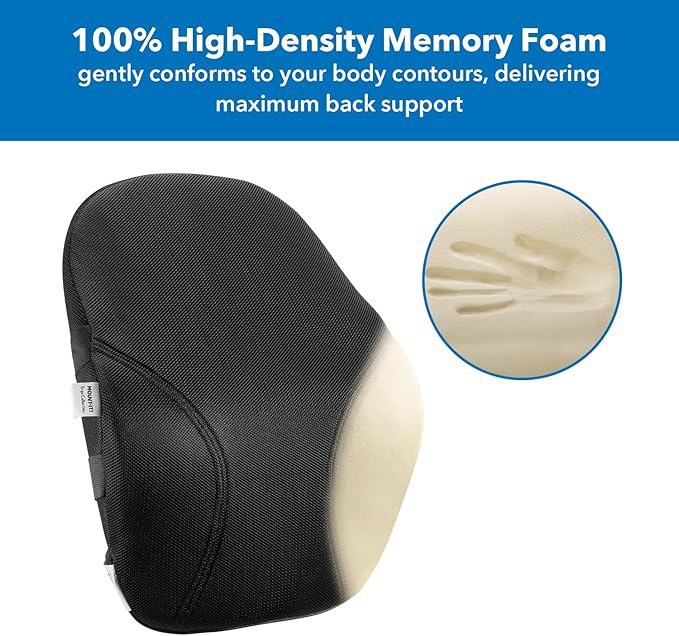 Mount-It! Office Chair Cushion, Lumbar Support Pillow
