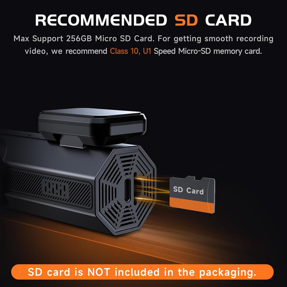 Veement V200Pro 2.5K WiFi Dash Cam with 1.47-Inch IPS Screen