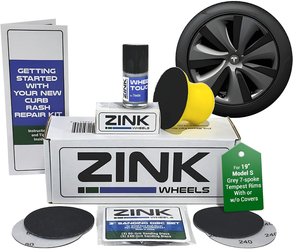 Premium Tesla Wheel Curb Rash Repair Kit
