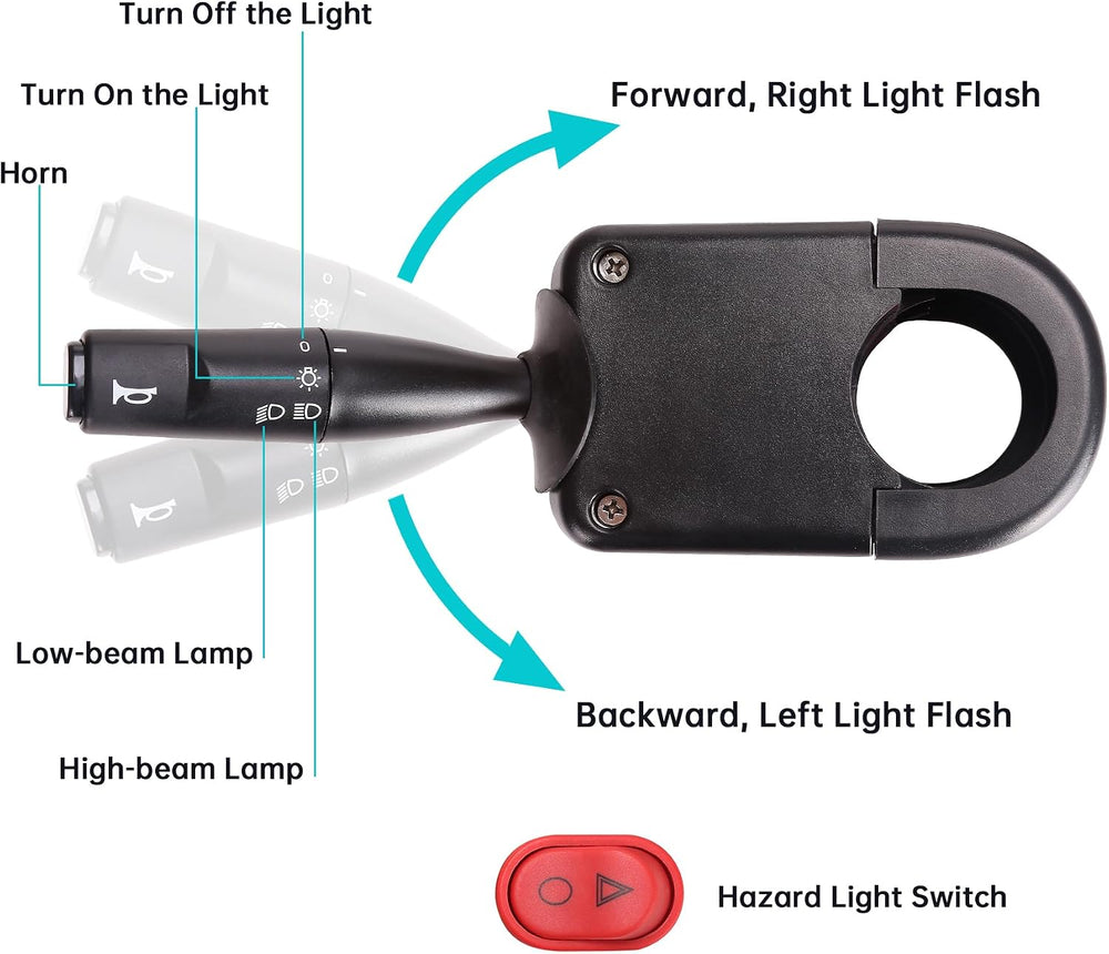10L0L Deluxe Golf Cart Light Kit for Club Car DS 12V-60V