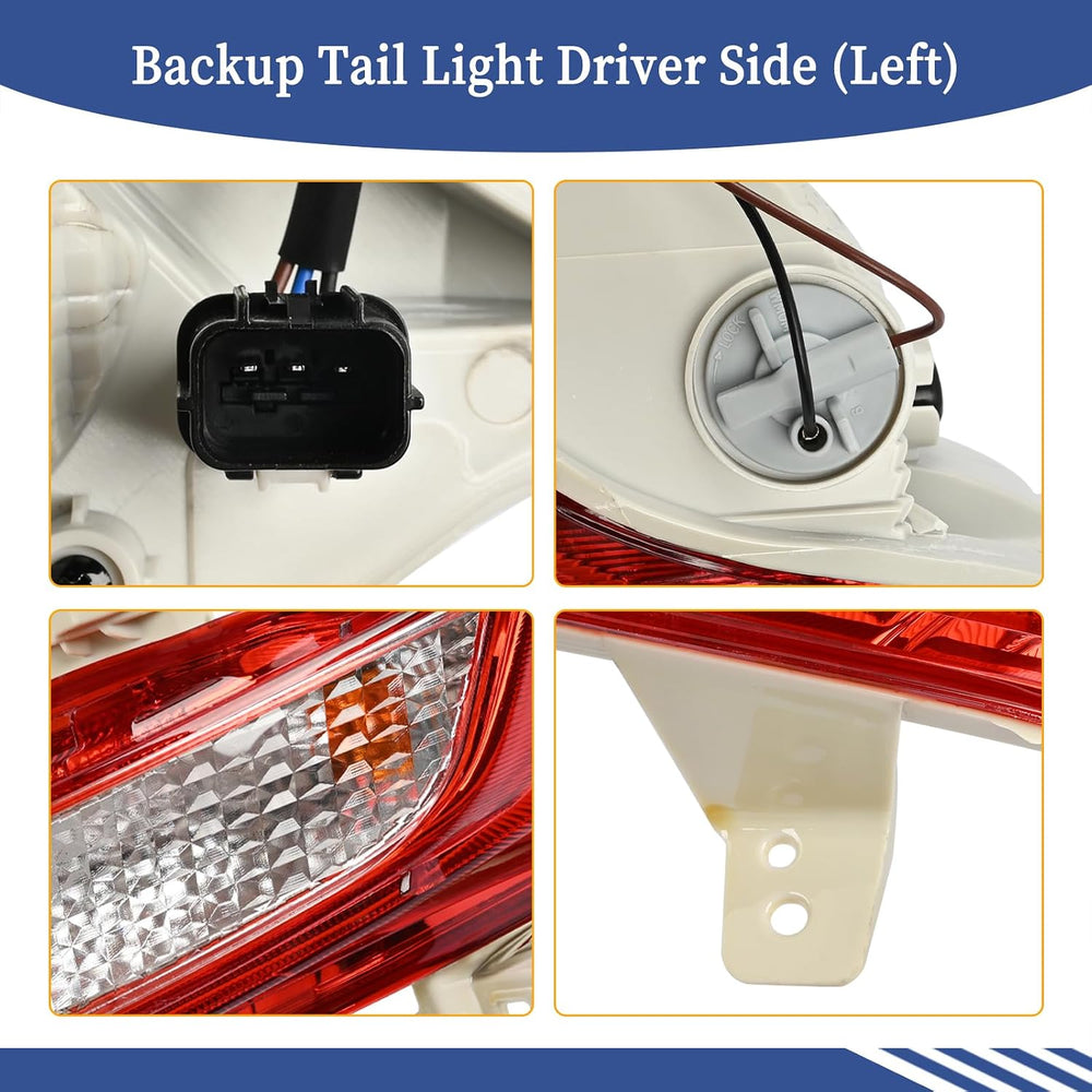 Back Up Tail Light Driver Side Compatible with Hyundai Tucson 2022 2023 2024 ...