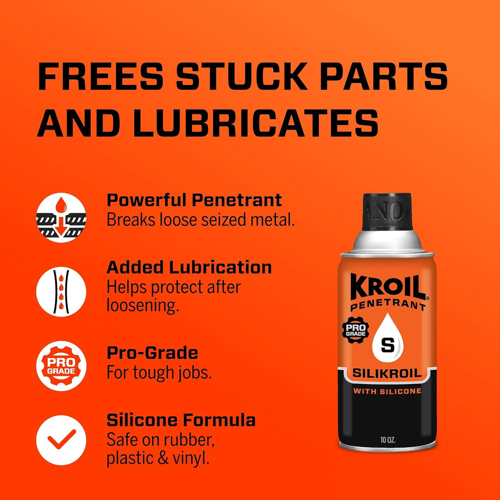 Kroil Penetrant Silikroil with Silicone - Rust Penetrating Lubricant - Corros...