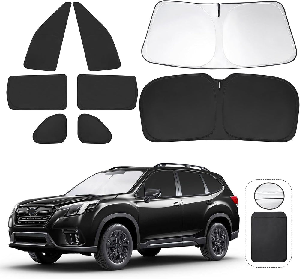 TINGLU Window Shades for Subaru Forester 2019-2024 Accessories Car Side Full ...