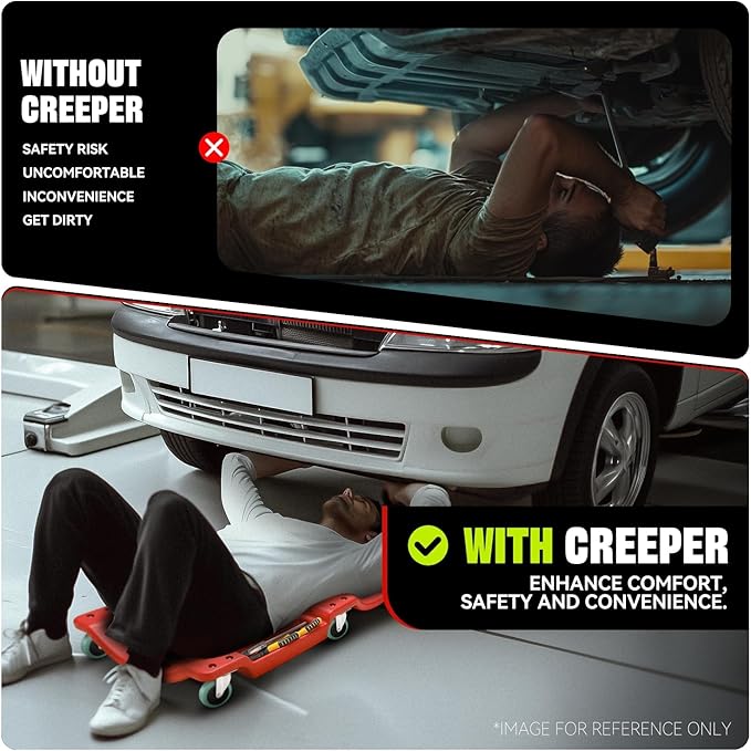 Auto Dynasty 40 Inches Mechanic Creeper, Automotive Garage Repair Low Profile