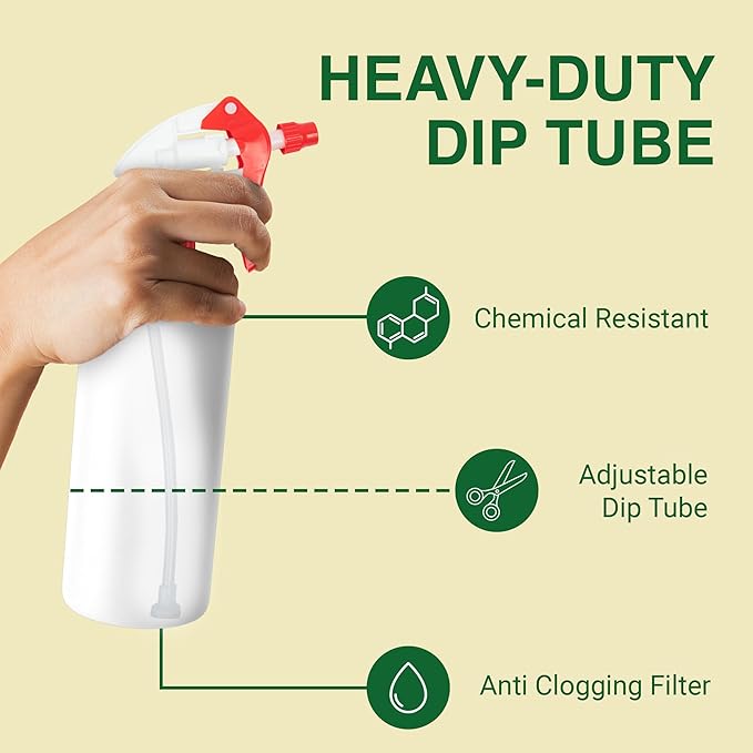 Spray Bottle Nozzle Replacement, Bottle Tops Only (24 Pack)