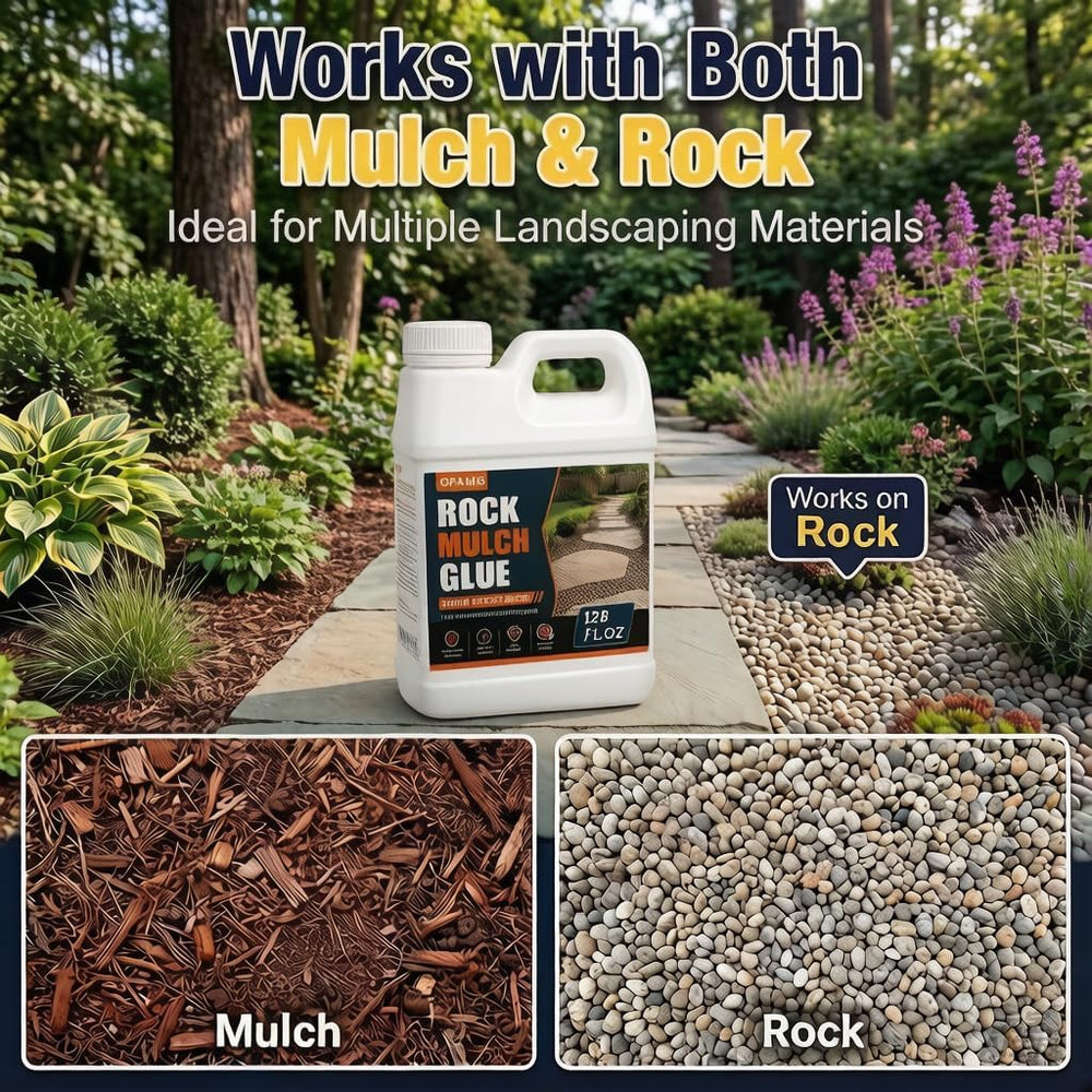 1 Gallon Ready to Use Mulch Glue for Landscaping, Ready to Spray Pea Gravel G...