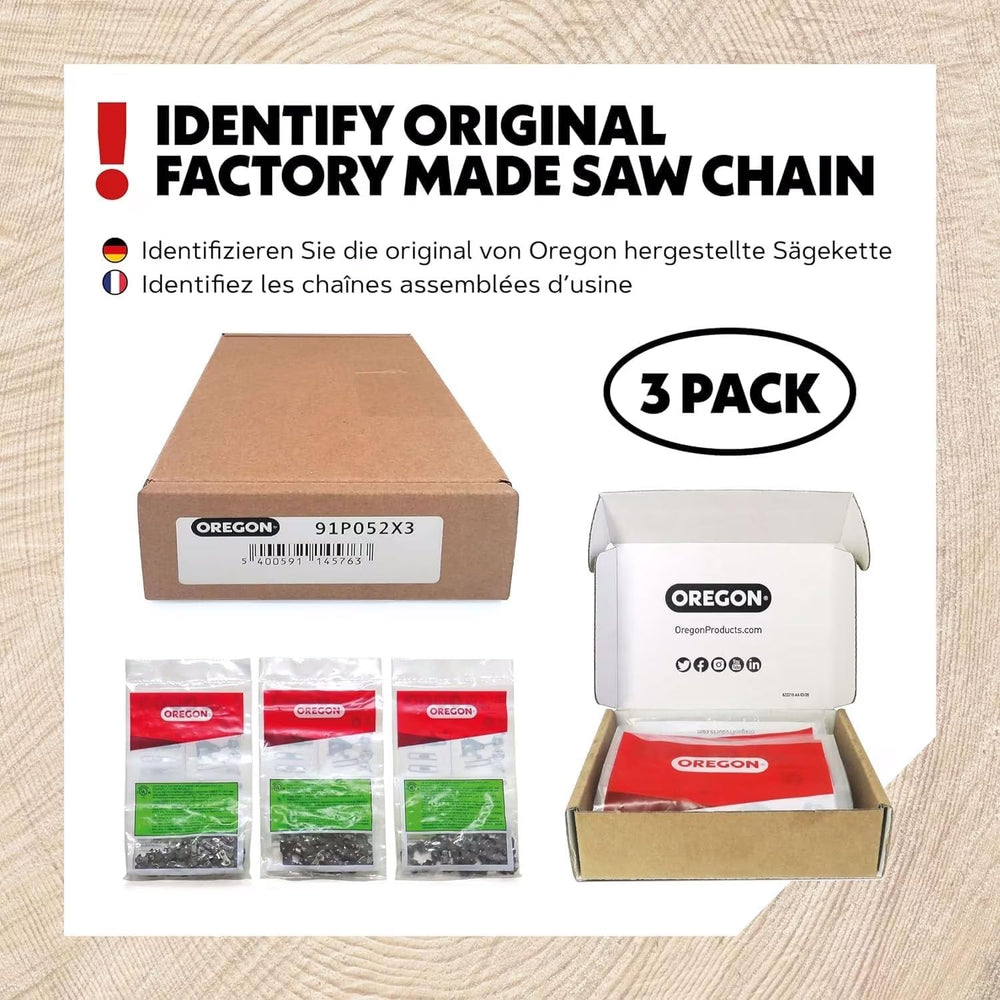 Oregon Chainsaw Chain for 16" Bar, 3/8" LP, .050" Gauge, 56 Dr...