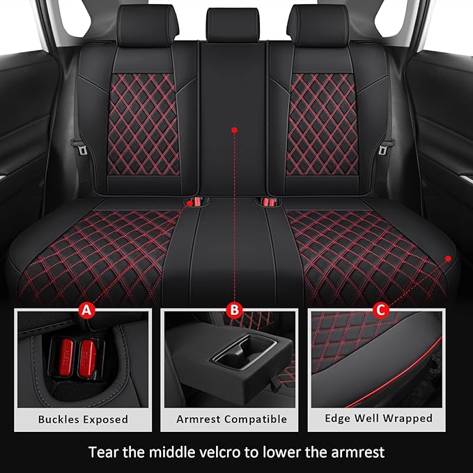 MIROZO Car Seat Covers for Toyota Rav4, Waterproof Rav4 Seat Covers Compatible