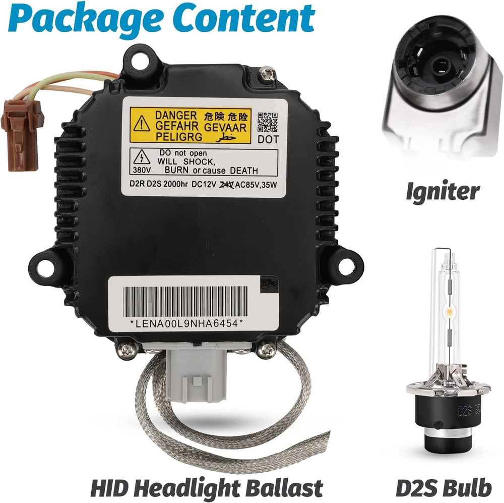Xenon HID Headlight Ballast Control Unit with Igniter & D2S Bulb - Compat...