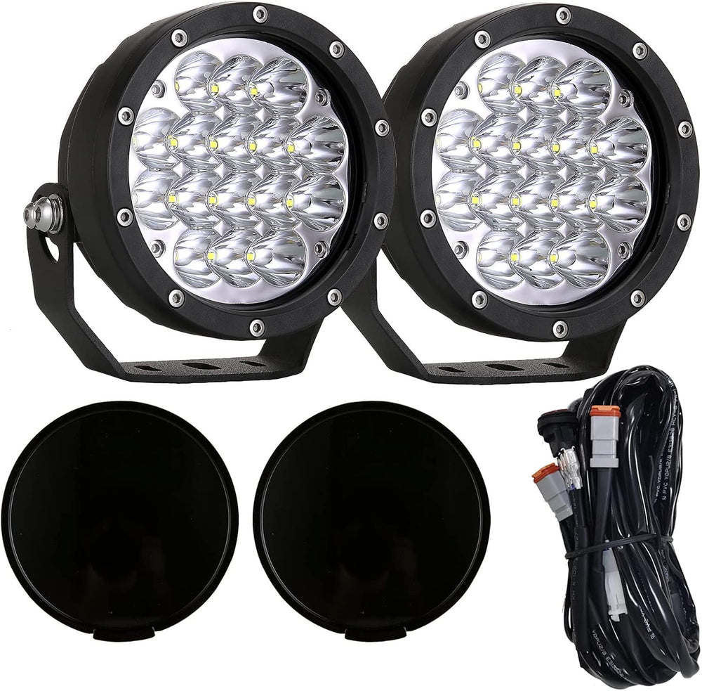 BIGLION.X Pair 160w 5 Inch Round Led Offroad Driving Lights Fog Lights 18800LM